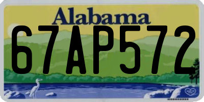 AL license plate 67AP572