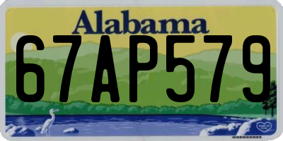 AL license plate 67AP579