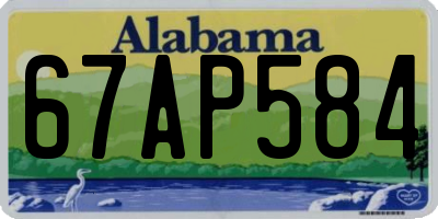AL license plate 67AP584