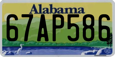AL license plate 67AP586