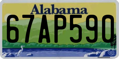 AL license plate 67AP590