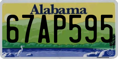 AL license plate 67AP595