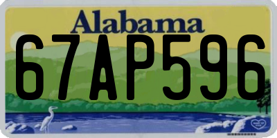 AL license plate 67AP596