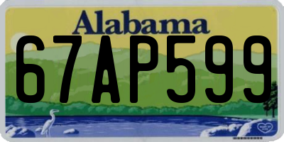 AL license plate 67AP599