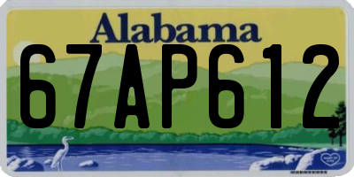 AL license plate 67AP612