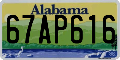 AL license plate 67AP616