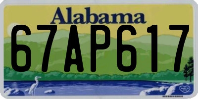 AL license plate 67AP617