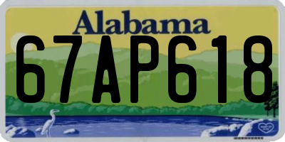 AL license plate 67AP618