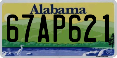 AL license plate 67AP621