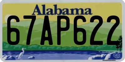 AL license plate 67AP622