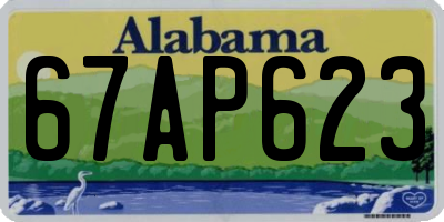 AL license plate 67AP623