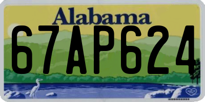 AL license plate 67AP624