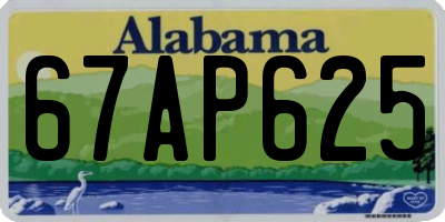 AL license plate 67AP625