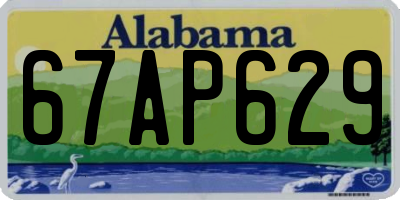 AL license plate 67AP629