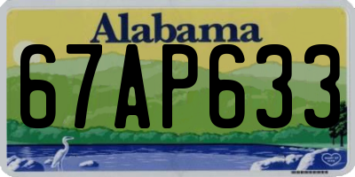 AL license plate 67AP633