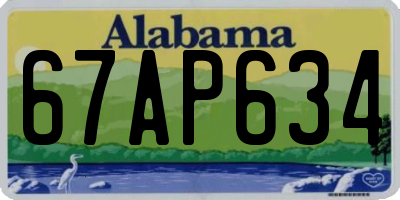 AL license plate 67AP634
