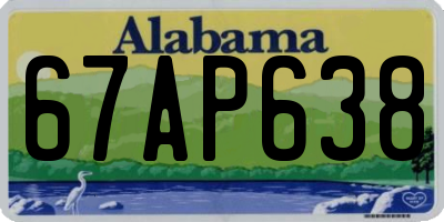 AL license plate 67AP638
