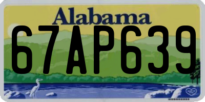 AL license plate 67AP639