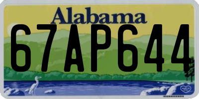 AL license plate 67AP644