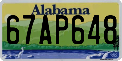 AL license plate 67AP648