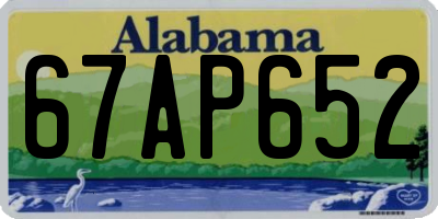 AL license plate 67AP652