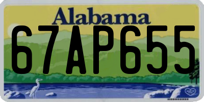 AL license plate 67AP655