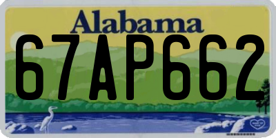 AL license plate 67AP662