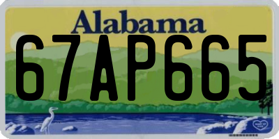 AL license plate 67AP665