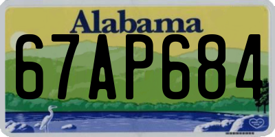 AL license plate 67AP684