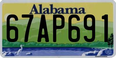 AL license plate 67AP691