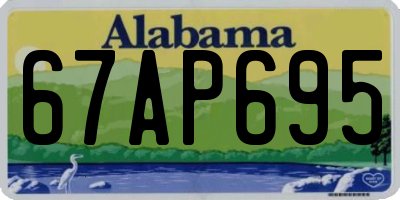 AL license plate 67AP695