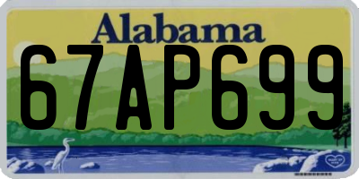 AL license plate 67AP699