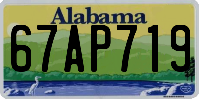 AL license plate 67AP719