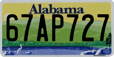 AL license plate 67AP727