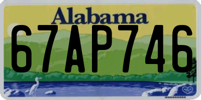 AL license plate 67AP746