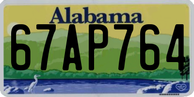 AL license plate 67AP764