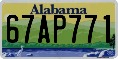 AL license plate 67AP771