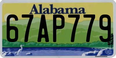 AL license plate 67AP779