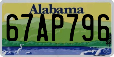 AL license plate 67AP796