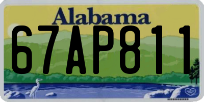 AL license plate 67AP811