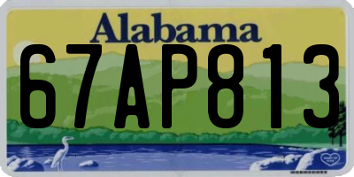 AL license plate 67AP813