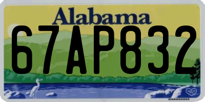 AL license plate 67AP832