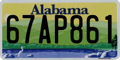 AL license plate 67AP861