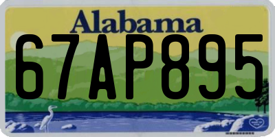 AL license plate 67AP895