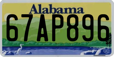 AL license plate 67AP896