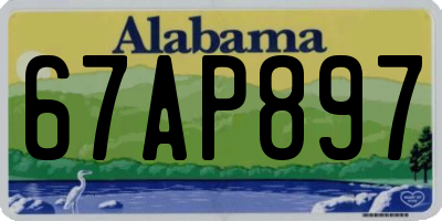 AL license plate 67AP897