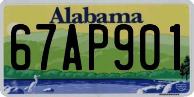 AL license plate 67AP901