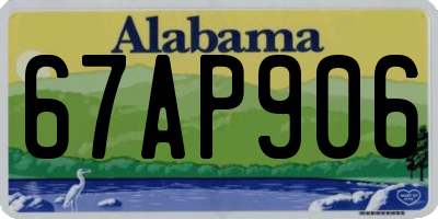 AL license plate 67AP906