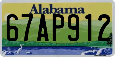 AL license plate 67AP912