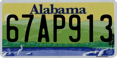 AL license plate 67AP913